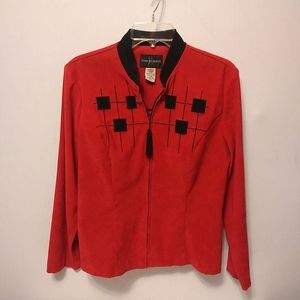 John Roberts Jacket Red & Black Block Jacket